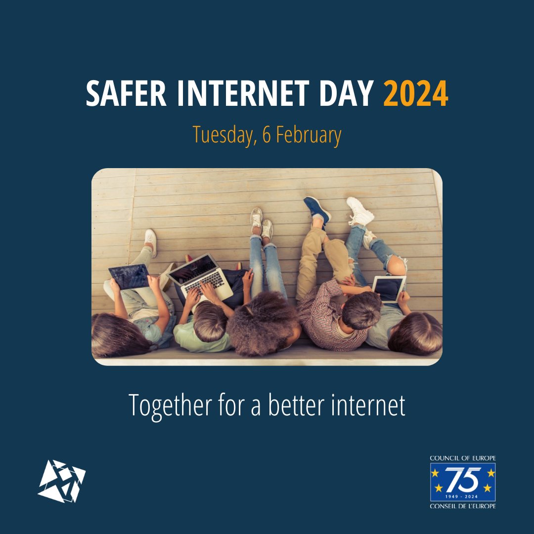 🌐It's #SaferInternetDay ! 🎉🥳 Excited to come together with numerous stakeholders for a better internet for all, in particular for children &amp; young people. 

Explore <a href="/coe/">Council of Europe</a>'s impactful work in shaping a secure digital future for children👧🏻🧒🏽

👉 go.coe.int/5ko3T
#SID2024