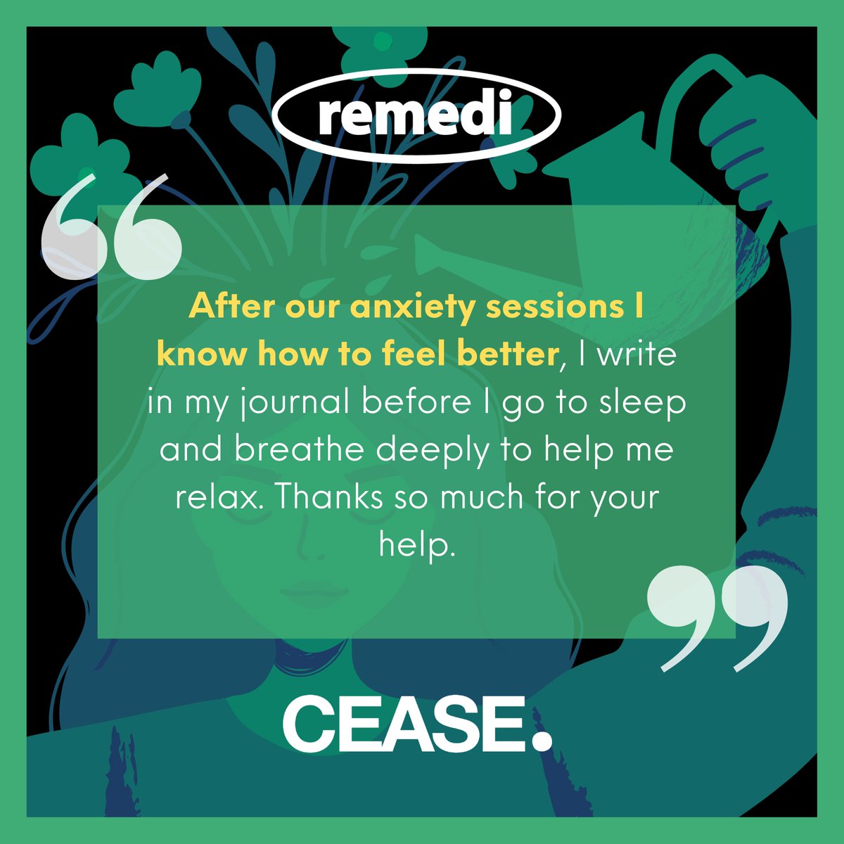 RemediRj's tweet image. Our colleague Rebecca in Cheshire received this feedback from a young person and her mum after receiving support from our Domestic Abuse service, CEASE. #cease #domesticabuse #domesticviolence #support #dv #quote #feedback @RJCouncil @RJAPPG @AssocPCCs @MOJGovUK @CheshirePCC