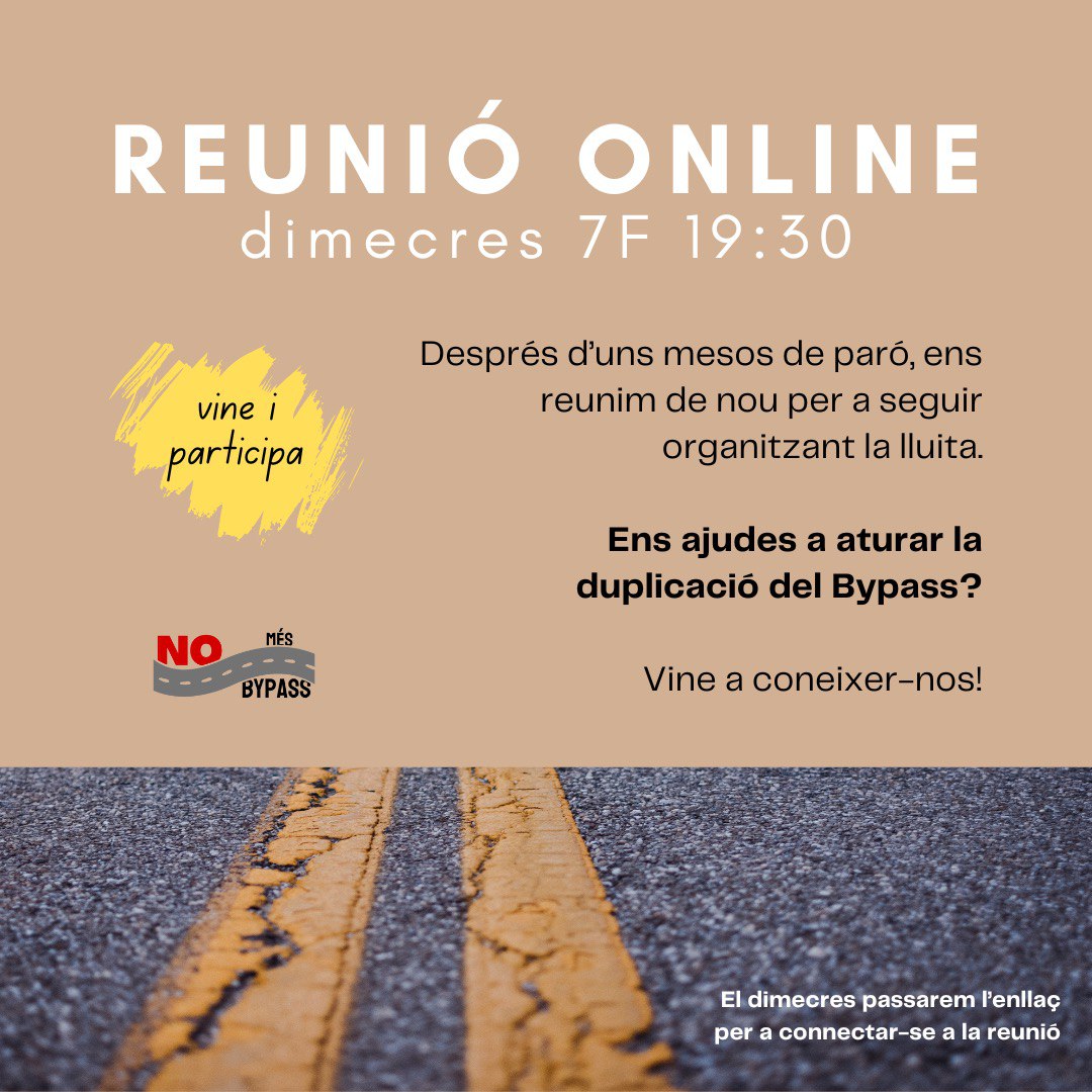 Aquest dimecres ens reunim per a calentar motors de nou i preparar properes accions... Ens vindrien bé unes manetes extra...
T'apeteix coneixer-nos? ✌️