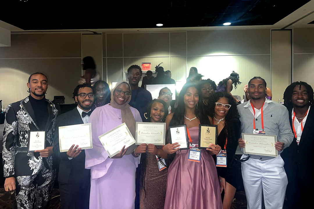 Mizzou’s chapter of the National Society of Black Engineers (NSBE) has been recognized as MO Zone Most Outstanding Chapter! 

“This award provides validation for the hard work we have put in,” said Kyarra Gorham, Mizzou NSBE President. Read more: engineering.missouri.edu/2024/mizzou-ns…