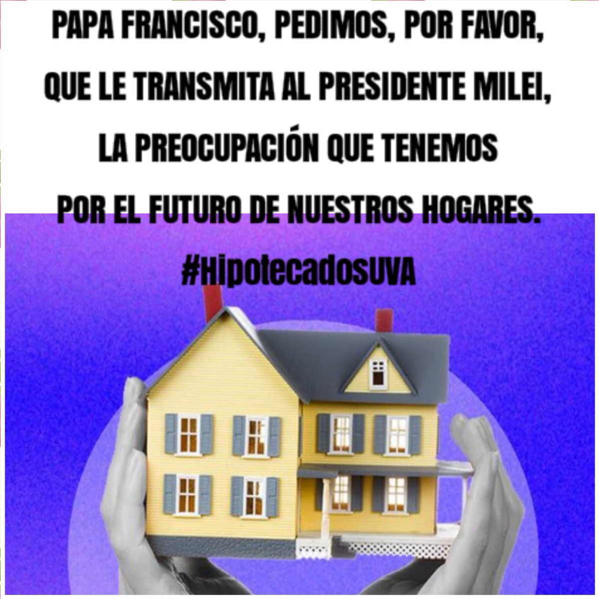 #CreditosUVA #HogaresUVA Basta de Créditos UVA .@DitullioJuli .<a href="/Pontifex_pt/">Papa Leão XIV</a> .<a href="/JMilei/">Javier Milei</a> .@Pontifez_pt .<a href="/ljuez/">Luis Juez</a> x.com/UsuraUVA/statu… .<a href="/VickyVillarruel/">Victoria Villarruel</a>