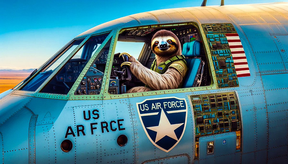AI is coming to U.S. Air Force? 🧐 The AI Sloth is here on duty 🫡😉. Watch as cutting-edge tech takes flight, revolutionizing the skies with #InnovationInAir, #FutureOfFlight, and #AirForceAI. See thread for details 👇 Stay tuned! ✈️🚀 #AFRL #Mondayvibes #TechNews #AI…