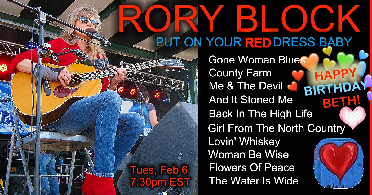 #226 - Put On Your Red Dress Baby Tuesday, Feb 6, 7:30pm EST Ticket Links -> roryblock.ticketleap.com/226-put-on-you…