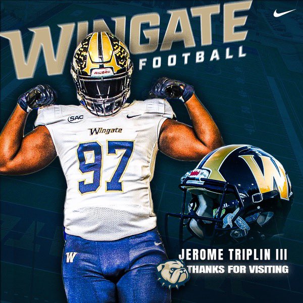 Thank you Wingate football for blessing me with a OV &amp; the Offer <a href="/CoachUlassin/">Nick Ulassin</a> <a href="/Coach_TKnight/">Coach Knight</a> <a href="/ToCreek/">WELCOME TO THE CREEK (Mallard Creek Football)</a> <a href="/nepsy37/">Quentin Brown</a> <a href="/CoachKTinsley/">Kennedy Tinsley</a>