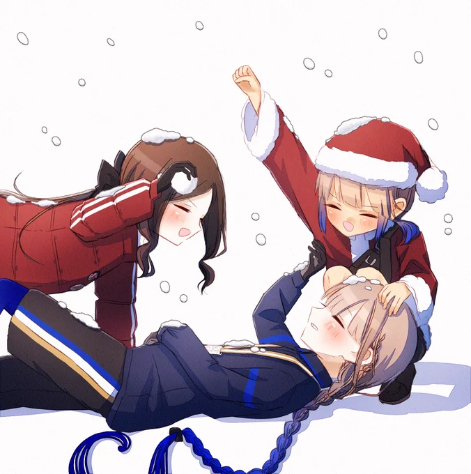 ??「まったく。子供じゃないんだ。雪くらいではしゃぐわけ……」#FGO 
