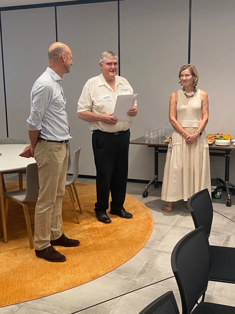 The @telethonkidsCC is very fortunate to receive generous support from the Australian Lions Childhood Cancer Research Foundation. Last week we had the pleasure of formally thanking & celebrating Peter Lamb's wonderful contribution representing the Foundation 👏