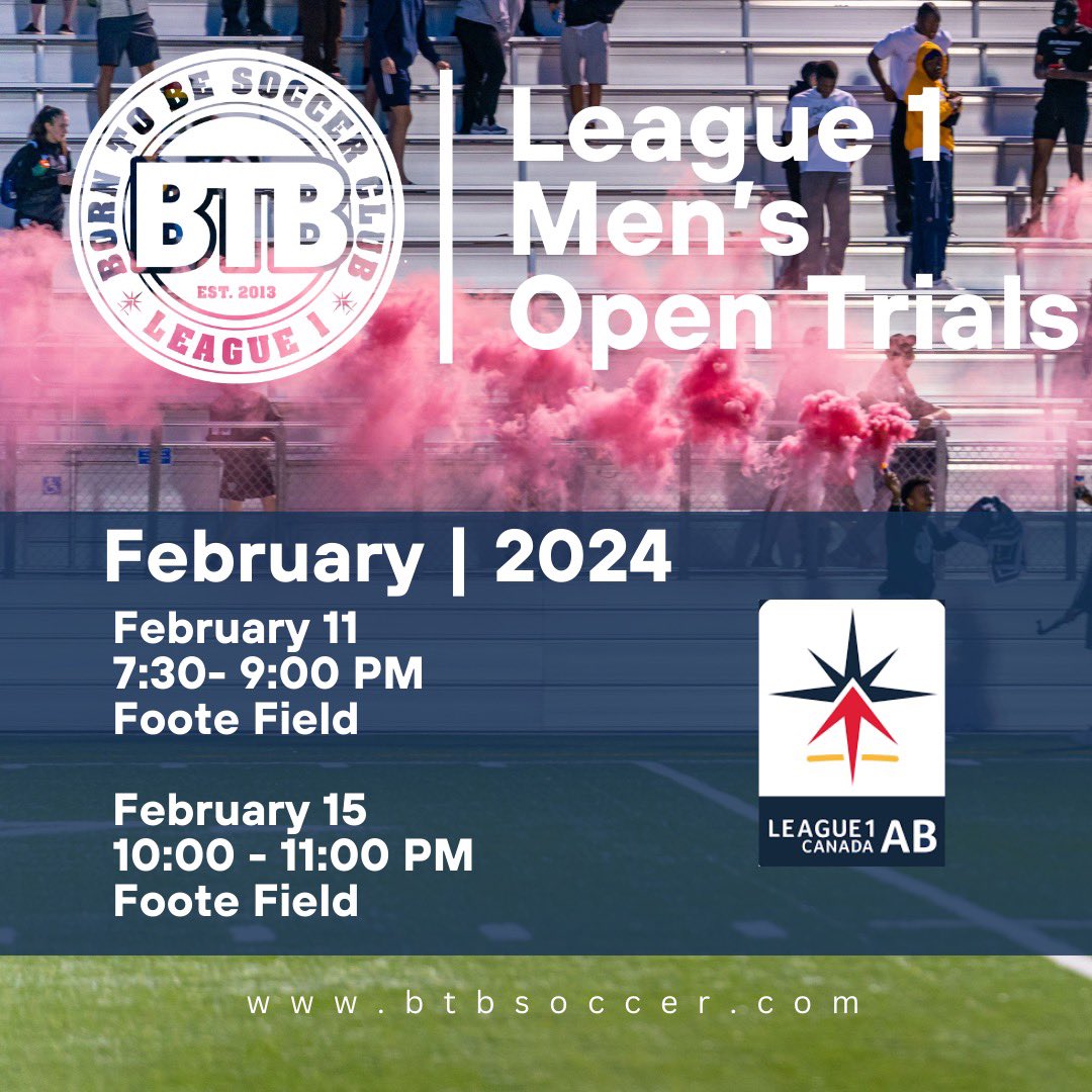🚨BTB League1 Open Tryouts🚨 BTB is holding the first league1 open tryout this coming weekend. Go to the website to register for the tryouts. Men’s registration link: btbleague1.com/menl1 Women’s registration link: btbleague1.com/l1w #btbway #btbproud #leagueab