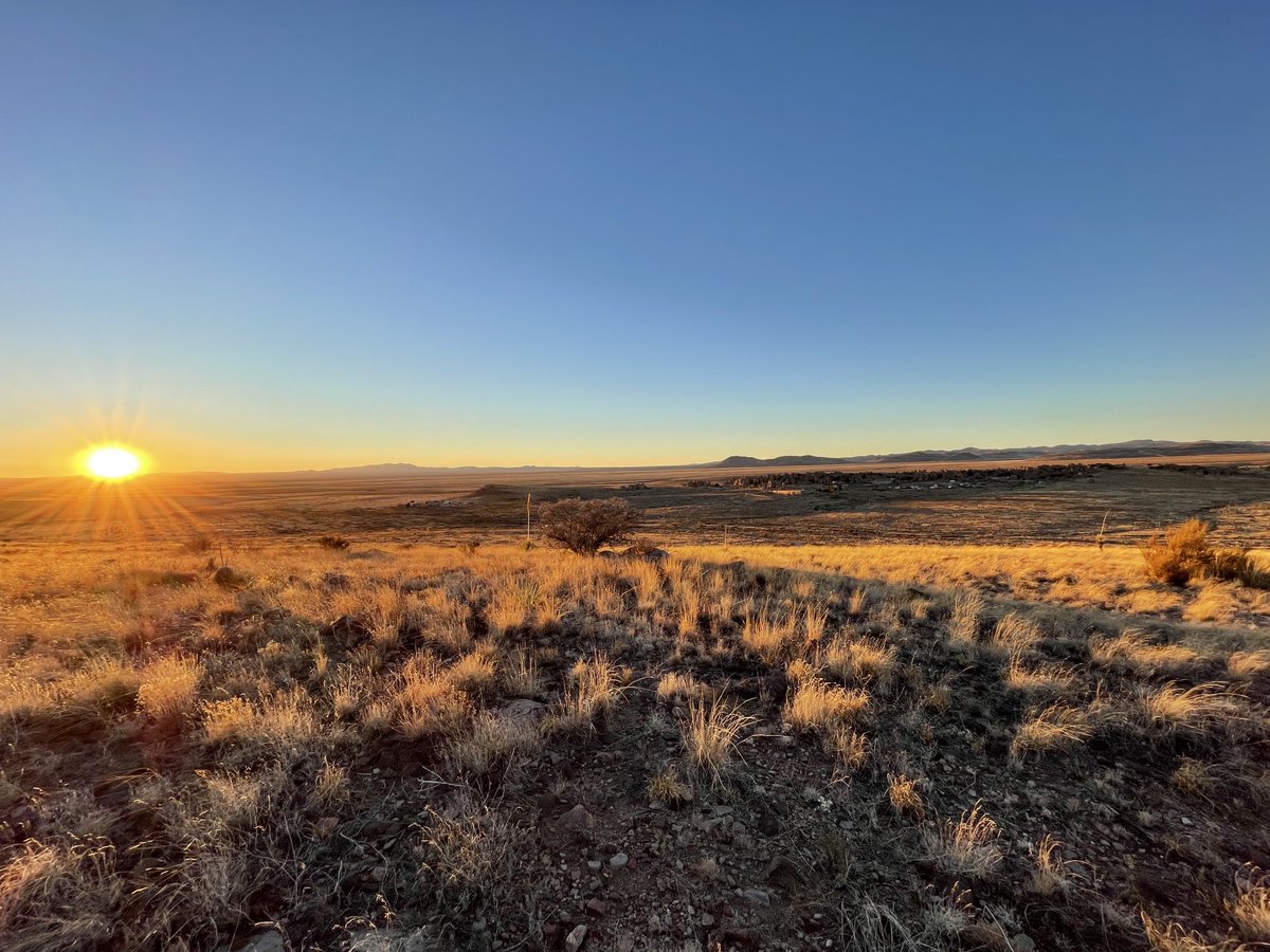 InvestBlog's tweet image. Sunset across from City of Rocks, NM. Feb 4, 2024