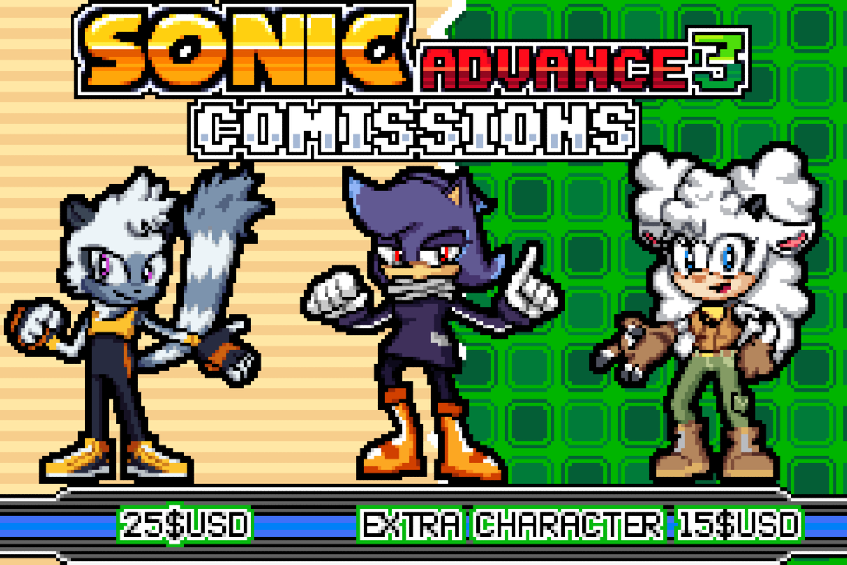 R_ounD3's tweet photo. 🟪SONIC COMISSIONS🟪
All my Sonic Oc/Sonic related commossions! Any interested send DM or comment this tweet!
Retweets are a huge help! ✨
Pixel art, logo, or icon i have it!✨
#SonicTheHedgehog #sonicoc #comissionsopen #comission https://t.co/N1tTJmjJUk