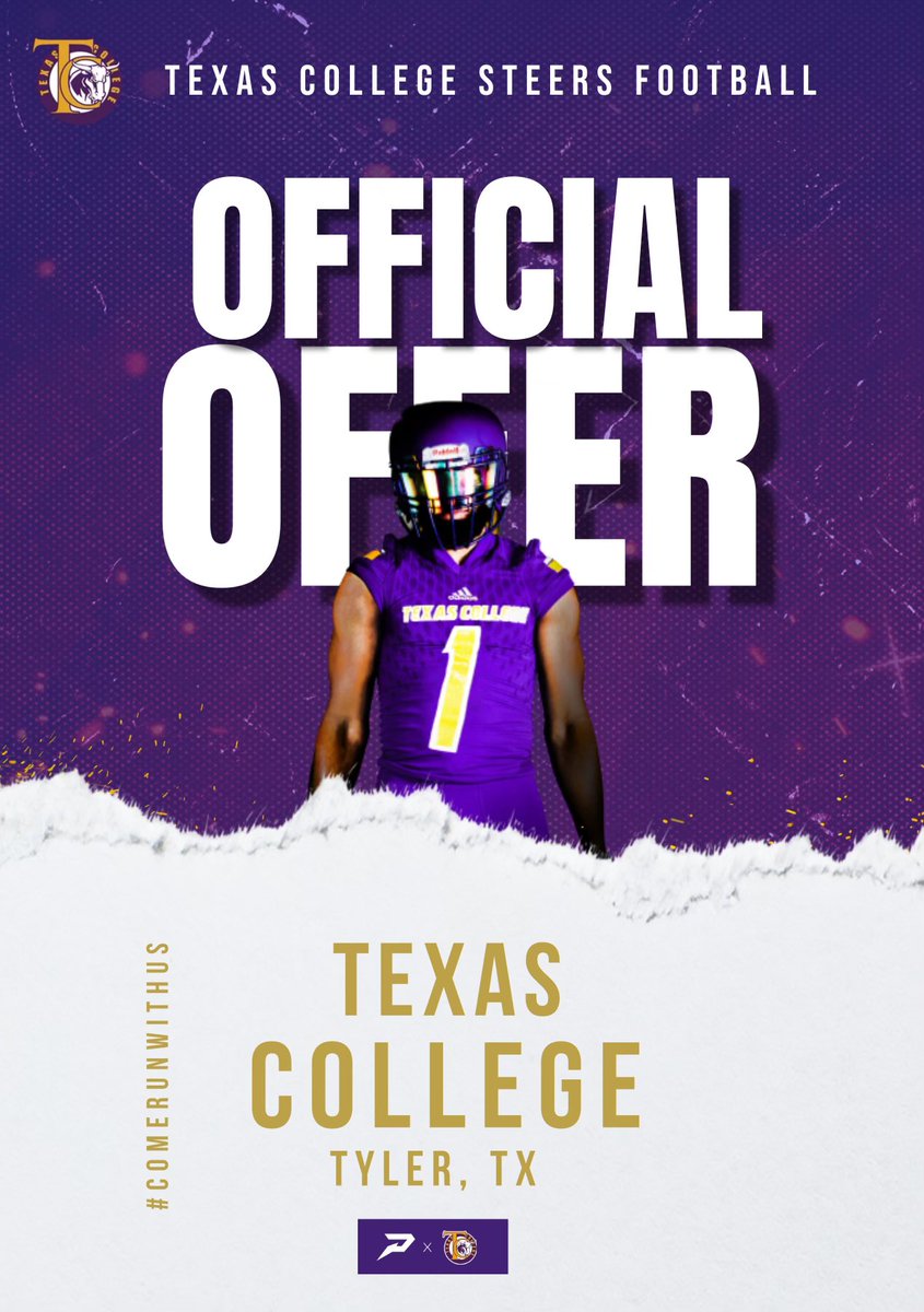 Blessed to receive my 2nd official offer from Texas College 🙏🏾