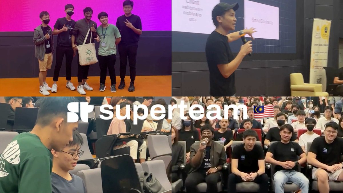 SuperteamMY's tweet image. This is it guys, the rumours be true, the hype is real. 
Superteam Malaysia is OFFICIAL WOOHOOO!!! 🔥 🇲🇾 🚀 🤟

What does this mean?

Superteam Malaysia Launch Week is LIVE! We will be touring around Kuala Lumpur in real life events. Stay tuned! Will be sharing our launch journey…