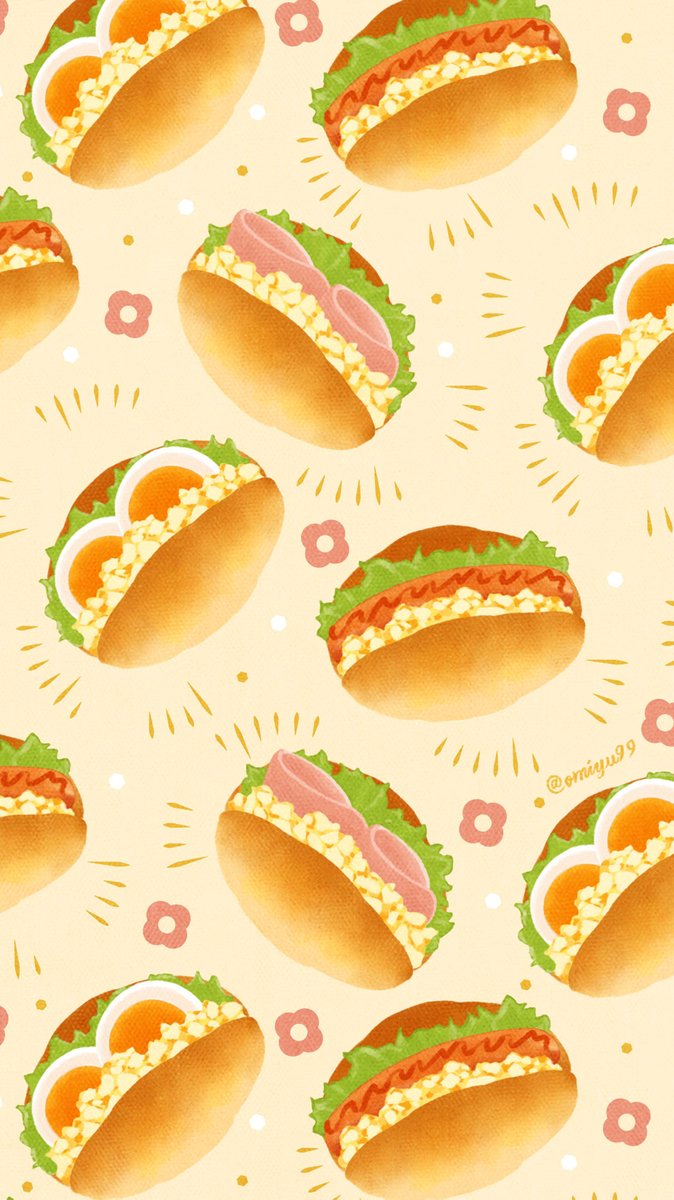 omiyu99's tweet photo. バターロールサンドな壁紙🍞 #illust #illustration #壁紙 #イラスト #iPhone壁紙 #バターロール #サンドイッチ #食べ物 #Sandwich #butterroll https://t.co/nvBpd2lFPf