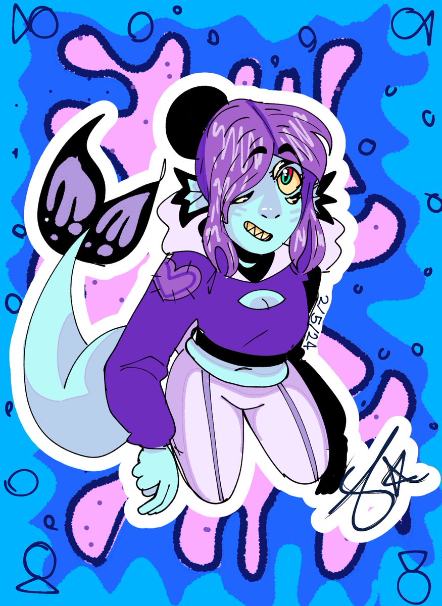 Alessan83244909's tweet photo. Just a fish I decided to draw. Idk about you guys but I think it's pretty cool #art #ocart #cartoon https://t.co/qJoXCsVX9P