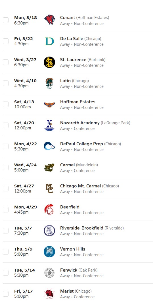 This will be a SOLID inaguraial Schedule.#BelmontAveLax #ShamrockPride