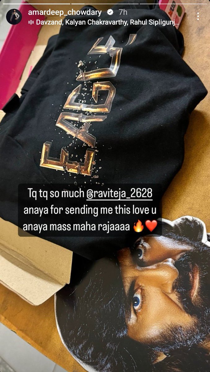 Harsha_offl2's tweet photo. #BiggBoss7telugu season 7 runner up 
#Amardeep congratulated on biggboss success 🔥♥️and invited RTC x roads Fdfs for 
#Eagle 🦅movie 
Small gift from our RTFs side 
#EAGLEonFEB9th #raviteja https://t.co/5rmaGvSpMB