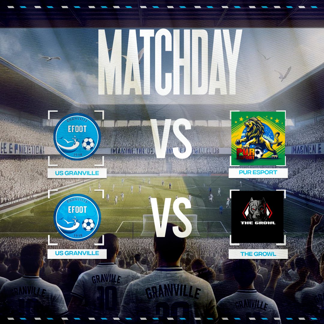US Granville eSport (@usg_esport) on Twitter photo 🗓️ | Programme
🏆 | <a href="/SwissVPG/">VPG Switzerland 🇨🇭</a> 🇨🇭
🆚 | Pur esport
🏆 | <a href="/VPGEurope/">Virtual Pro Gaming | Europe</a> 🇪🇺
🆚 | <a href="/thegrowlesport/">The Growl</a> 🏆
🆚 | @KmChimeraNova
🆚 | <a href="/Pirate_Esport/">Pirate Esport 🏴☠️</a>
🏆 | <a href="/VPGFrance_/">VPG France</a> 🇫🇷
🆚 | <a href="/Relentless_CP/">Relentless</a>
🆚 | @ASAesport_ 🏆
Soirée chargée avec des matchs importants !⚽️
#AllezGranville 🔵⚪️ 🗓️ | Programme
🏆 | <a href="/SwissVPG/">VPG Switzerland 🇨🇭</a> 🇨🇭
🆚 | Pur esport
🏆 | <a href="/VPGEurope/">Virtual Pro Gaming | Europe</a> 🇪🇺
🆚 | <a href="/thegrowlesport/">The Growl</a> 🏆
🆚 | @KmChimeraNova
🆚 | <a href="/Pirate_Esport/">Pirate Esport 🏴☠️</a>
🏆 | <a href="/VPGFrance_/">VPG France</a> 🇫🇷
🆚 | <a href="/Relentless_CP/">Relentless</a>
🆚 | @ASAesport_ 🏆
Soirée chargée avec des matchs importants !⚽️
#AllezGranville 🔵⚪️