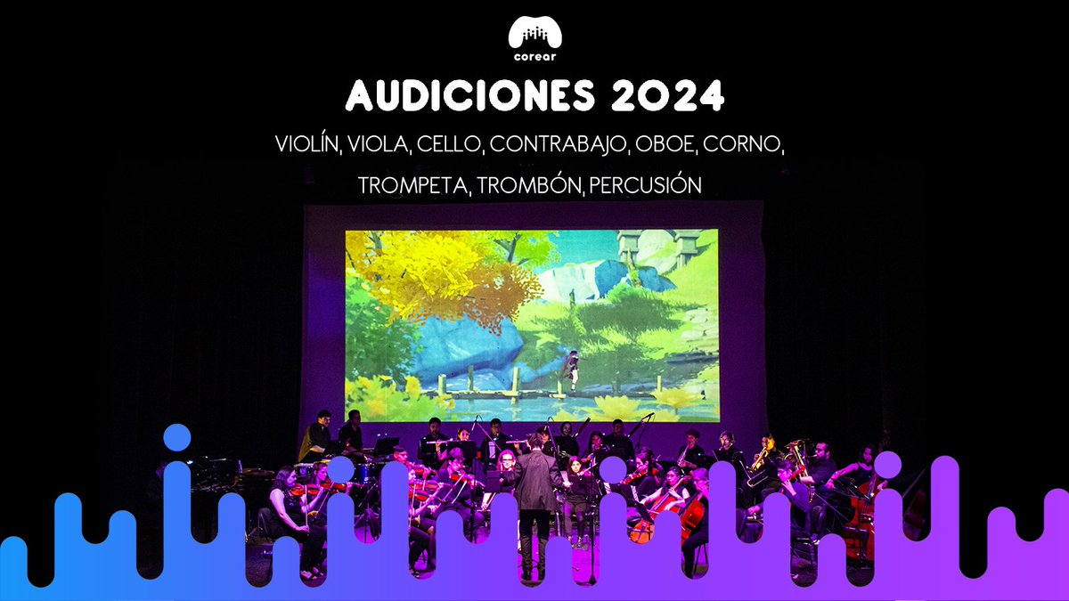 ¿Querés formar parte de la Orquesta Corear? 🎮 ¡Este es el momento! 🔥

👉🏻 Si tocás: 
▪️VIOLÍN, VIOLA, CELLO O CONTRABAJO 
▪️TROMPETA, TROMBÓN O CORNO
▪️OBOE
▪️PERCUSIÓN

¡Inscribite YA en este link para obtener más información! 📝👉🏻 bit.ly/corear-2024

Te esperamos 🙌🏻