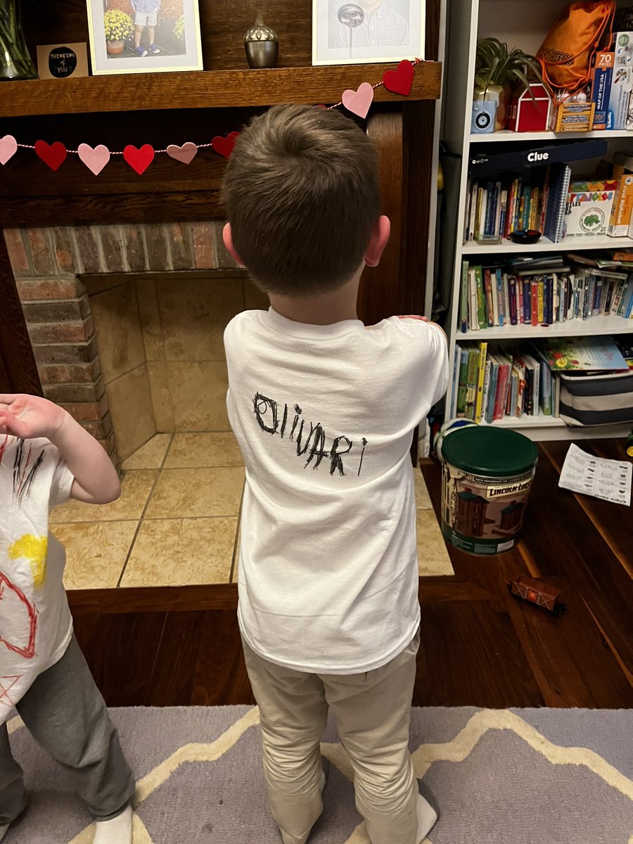 MSF2484's tweet photo. @ATLRemix @quincyolivari My boys are still talking about meeting @quincyolivari after the game last Weds, they decided to make homemade jerseys. Thanks again! https://t.co/LaT17YDe5b