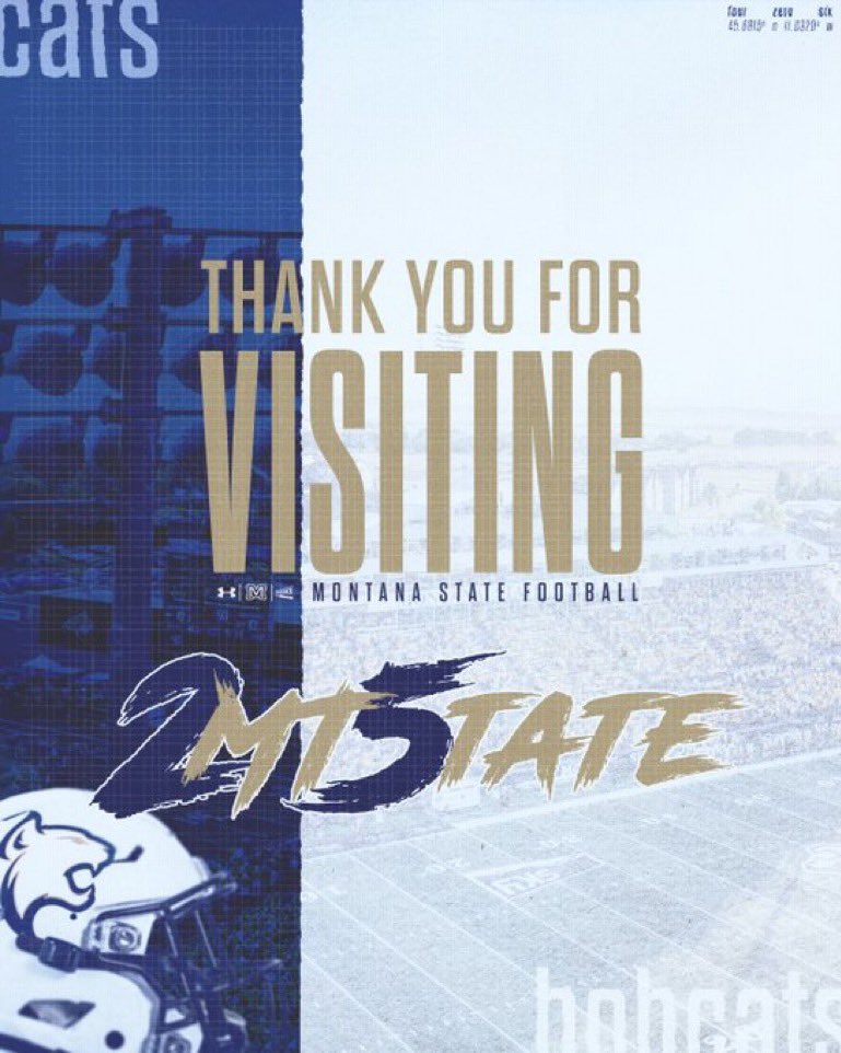 ChaseCook23's tweet photo. Big thanks to @MSUBobcats_FB coaches and staff for the opportunity! Can’t wait to get back! @CoachBobbyDaly @CoachSammyMix https://t.co/COShDsHBwB