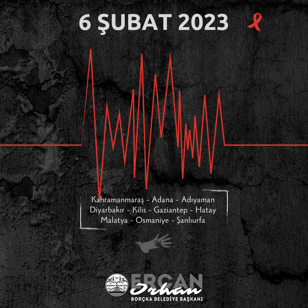 Bugün, 6 Şubat Depreminin yıldönümünde Kahramanmaraş, Adana, Adıyaman, Malatya, Hatay, Osmaniye, Şanlıurfa, Kilis ve Gaziantep'te yaşanan kayıpları saygı ve rahmetle anıyoruz.