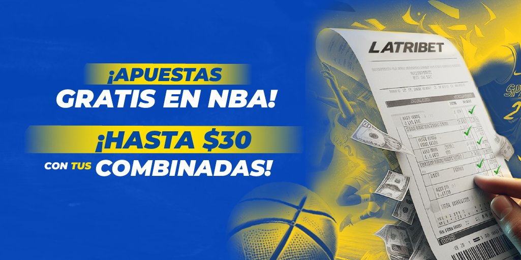 ¡30 latas gratis con la NBA! 💸🏀

Tu parley es premiado todos los martes con un pronóstico gratuito de hasta 30 USD, haciendo jugadas desde 4 partidos a más. 😎