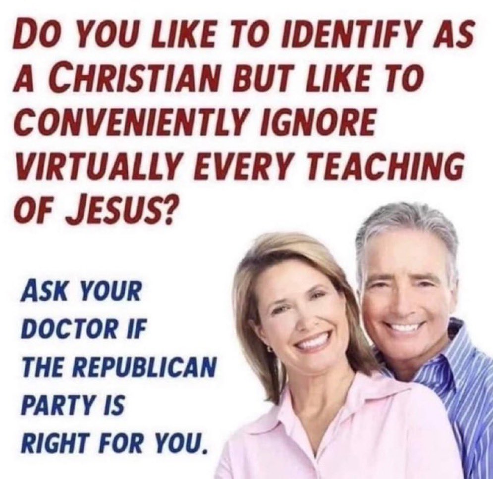 @MacLinx #MAGAevangelicals are not Christians.