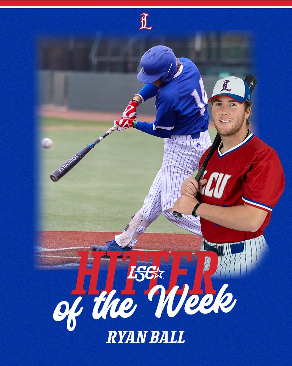 LCU_Baseball's tweet photo. LSC Hitter of the Week!🔥 https://t.co/j0V78SCiZy