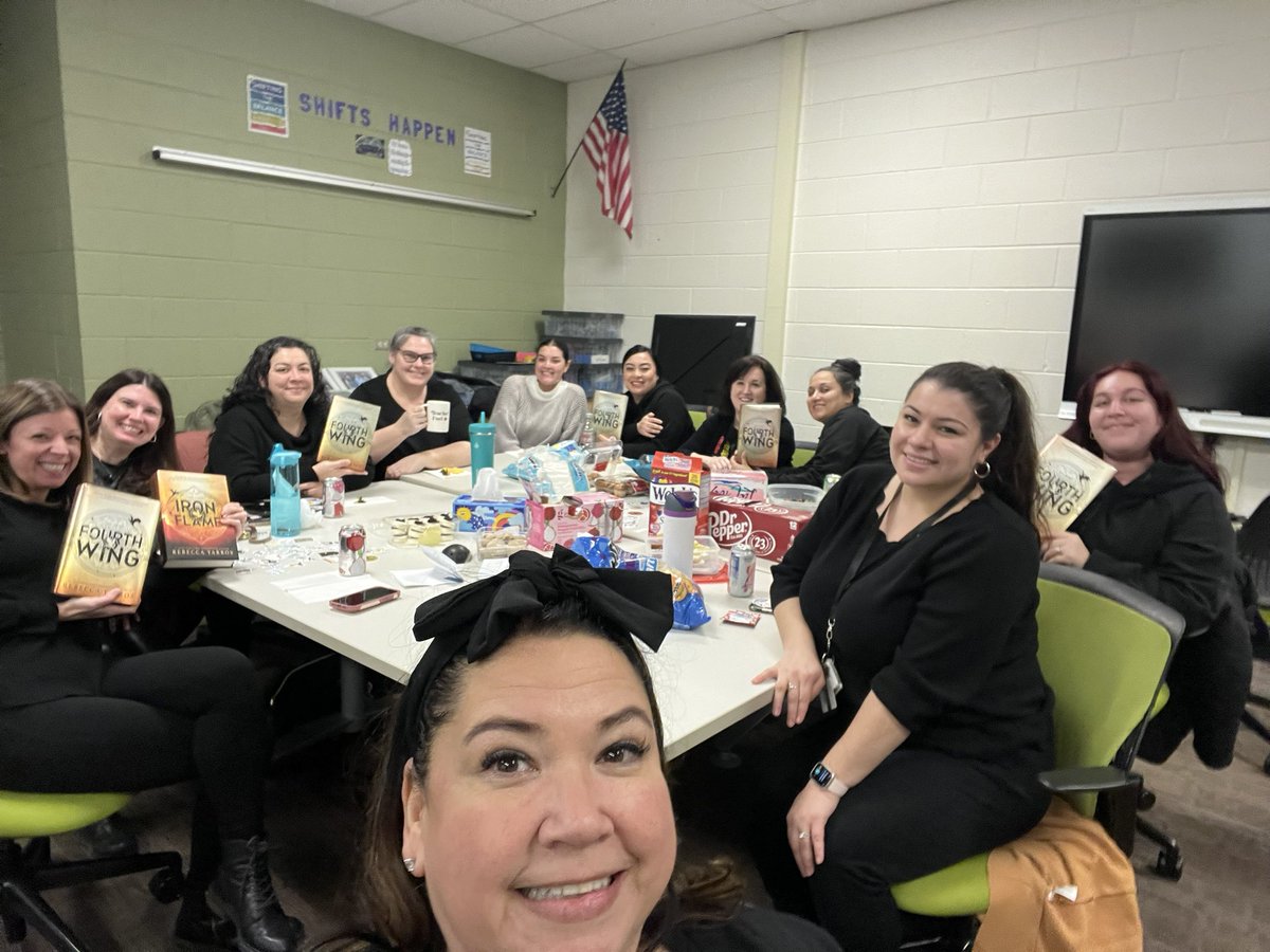 Diona Iacobazzi (@ms_bazz) on Twitter photo <a href="/PanthersD100/">PershingSchool</a> BOOK CLUB! Fourth Wing by <a href="/RebeccaYarros/">Rebecca Yarros</a> We Pershing teachers loved reading and discussing this book! On to IRON FLAME 🔥🔥🔥#teampershing #noshelfcontrol <a href="/PanthersD100/">PershingSchool</a> BOOK CLUB! Fourth Wing by <a href="/RebeccaYarros/">Rebecca Yarros</a> We Pershing teachers loved reading and discussing this book! On to IRON FLAME 🔥🔥🔥#teampershing #noshelfcontrol