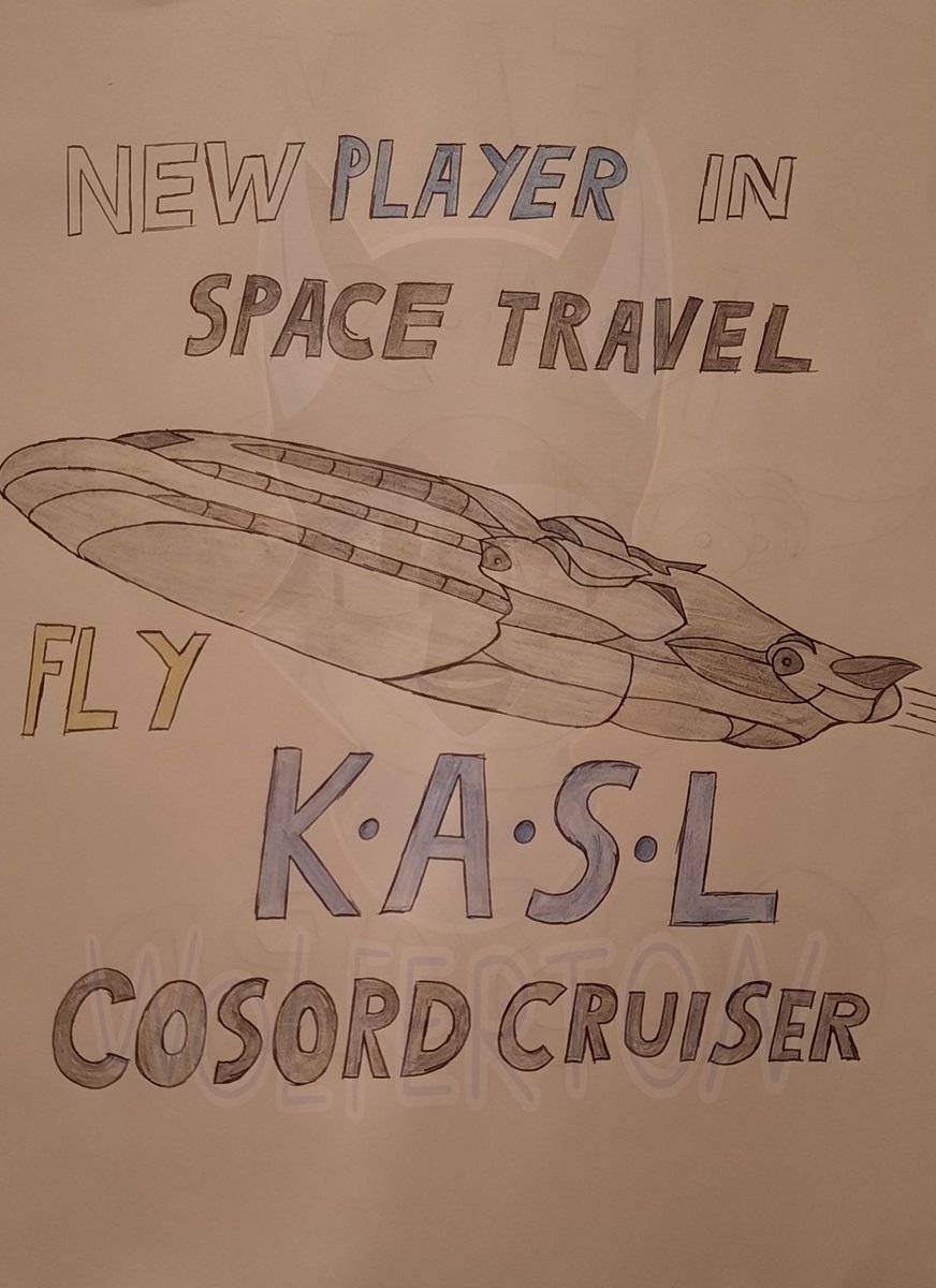 WolfertonEris's tweet photo. Haven't talked about Unikosan Lore much so...here's a poster from 1537 showing the Unikosan Cosardia Spaceship the "Cosord" dubbed "Pride of Unikosa" during the colonial period under the "Nvoagan Empire."
#drawing #artistontwitter #traditionalart #artwork #art #spacecruiser https://t.co/OOOIQY8W1U