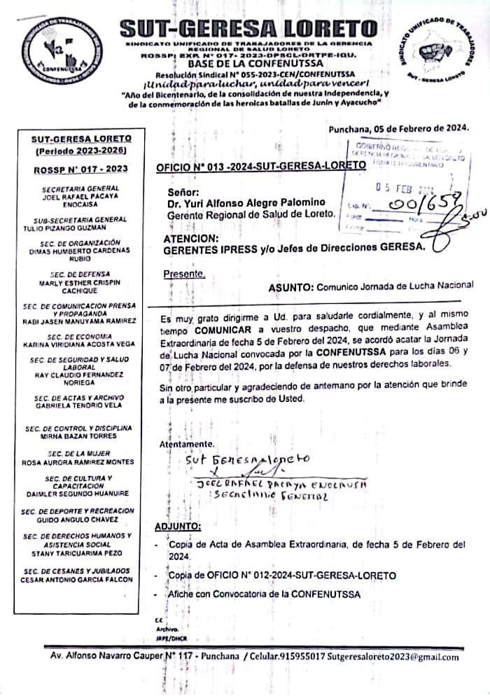 Anniecas16's tweet photo. Trabajadores del Régimen Laboral 1057 CAS realizarán #PARONACIONAL este 7 y 8 de Febrero.
#CasNuncaMás
Incluido los Ex #CasCovid de @EsSaludPeru https://t.co/kM7c0z4JO3