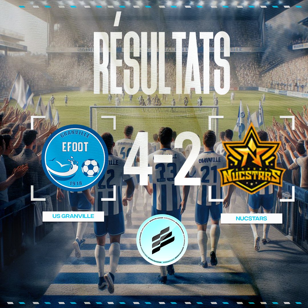 US Granville eSport (@usg_esport) on Twitter photo ⚽️ | Résultats
🗓️ | Lundi 05/02
🏆 | <a href="/SwissVPG/">VPG Switzerland 🇨🇭</a> Cup 🇨🇭
🏆 | <a href="/VPGEurope/">Virtual Pro Gaming | Europe</a> 🇪🇺
🏆 | <a href="/VPGFrance_/">VPG France</a> 🇫🇷
🏆 | <a href="/epromanager/">Esports Pro Manager</a>
Une très bonne soirée sans aucune défaite !
#AllezGranville 🔵⚪️ ⚽️ | Résultats
🗓️ | Lundi 05/02
🏆 | <a href="/SwissVPG/">VPG Switzerland 🇨🇭</a> Cup 🇨🇭
🏆 | <a href="/VPGEurope/">Virtual Pro Gaming | Europe</a> 🇪🇺
🏆 | <a href="/VPGFrance_/">VPG France</a> 🇫🇷
🏆 | <a href="/epromanager/">Esports Pro Manager</a>
Une très bonne soirée sans aucune défaite !
#AllezGranville 🔵⚪️