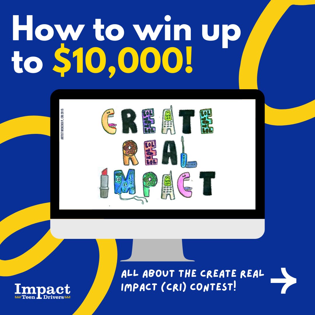 impactdrivers's tweet image. How to win up to $10,000! Follow this thread to learn about the Create Real Impact contest.

#HighSchoolStudents #CollegeStudents #HighSchoolTeachers #Scholarships