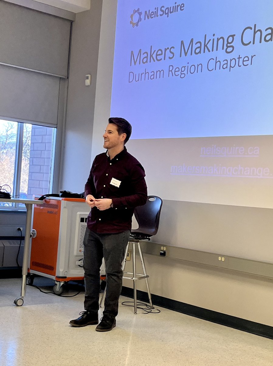 grandviewsa's tweet photo. Grandview School and @MakerMakeChange had the opportunity to collaborate with the @DDSBInnovation team during the launch of a program where students can use the design process and 3D printing to create solutions to accessibility issues in their school and community. https://t.co/f1cAJAkfdT