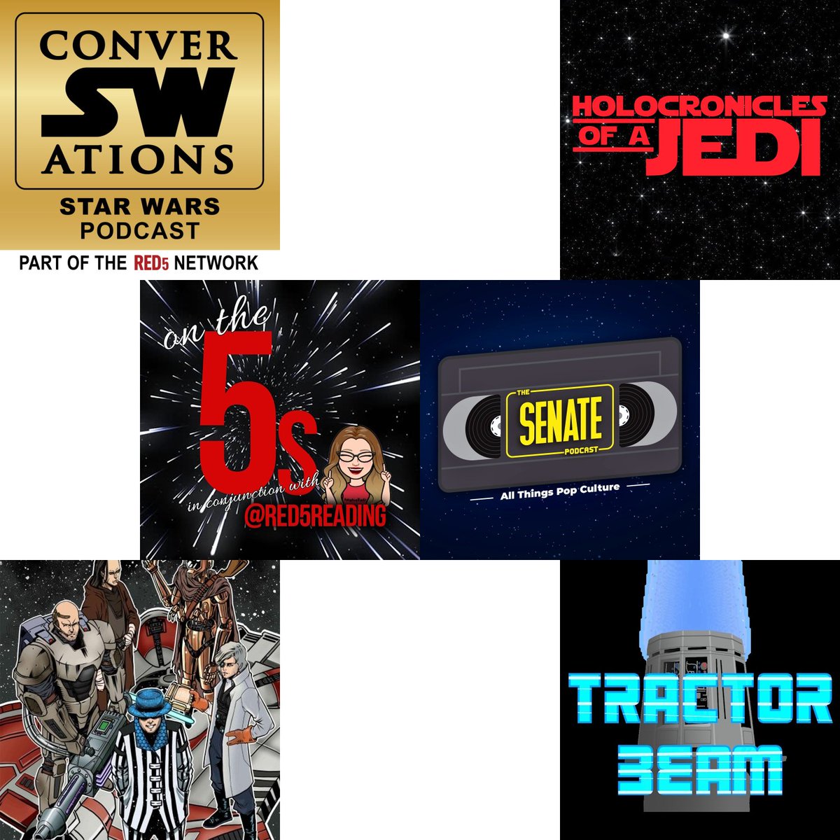Update 9: Next 6 shows taking part in #StarWarsPodcastDay Feb 7

@SWations
Holochronicles Of The Jedi (@TheMarcusMosley)
Red 5 Reading Book Club (@Red5Reading/@PL_Fandoms)
Senate Podcast
We Shot First! (@RollMongers)
Tractor Beam (@eyeoncanonpod)

CURRENT #SWPD2024 COUNT: 108
1/2