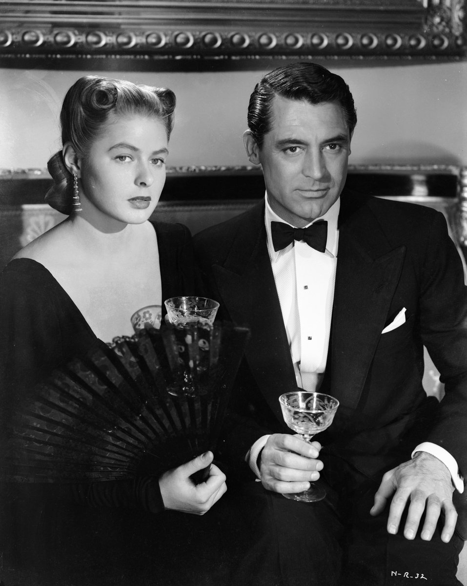 CKoplinski's tweet photo. Many years ago, someone asked me the impossible question-“What’s your favorite Cary Grant movie?”  If I was forced to answer, I’d say “Notorious,” the sexy 1946 thriller with Grant and Ingrid Bergman. Turner Classic Movies screens it tonight at 8pm EST. Not to be missed. @tcm https://t.co/xI7aA9oyOK