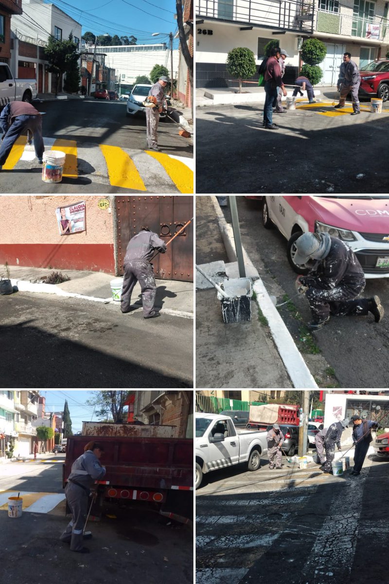 TSpartanos's tweet photo. La Brigada de Reacción Inmediata del Alcalde @AdrianRubalcava a petición de vecinos de la calle monte sauce de la colonia San José de los cedros realizó balizamiento de guarniciones,topes y cebras de paso 
@gesquivelg @AlcCuajimalpa 
Seguimos trabajando con #HechosNoPalabras https://t.co/Mv1mI6xZGY
