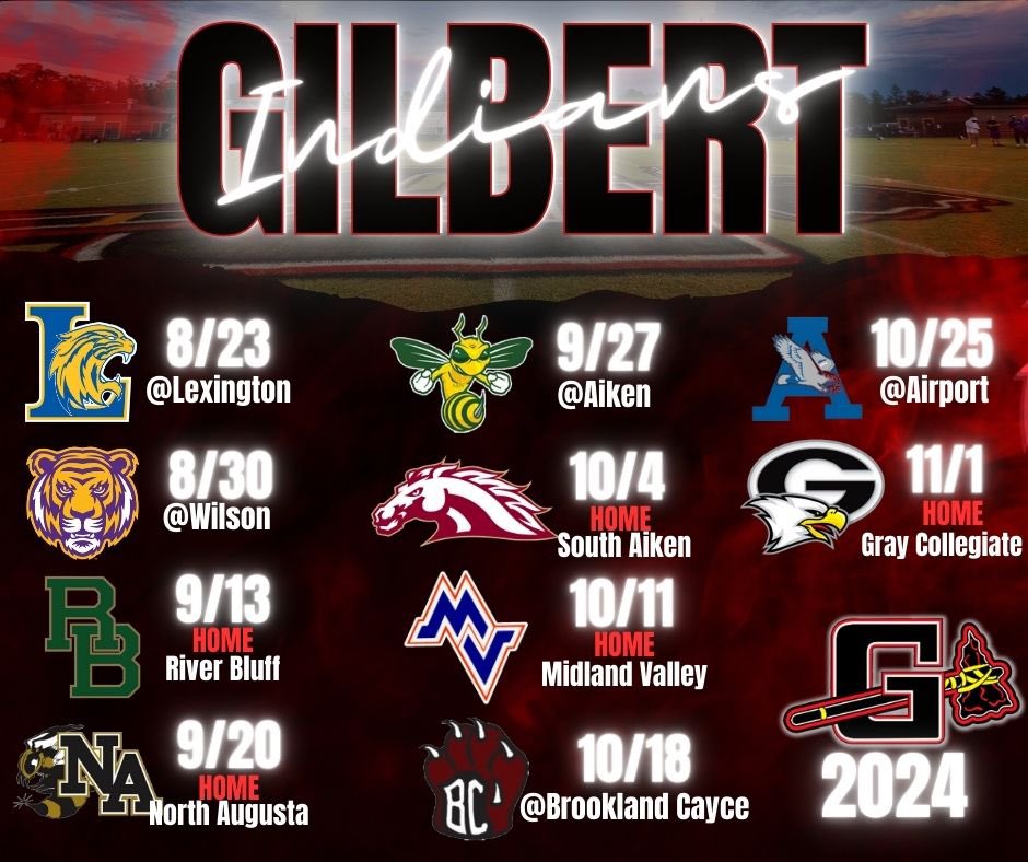 Mark your calendars to come see your #Indians play in 2024!!! @GABC_Indians @GHS_GilbertSC @LouatTheState @junebugnewyork