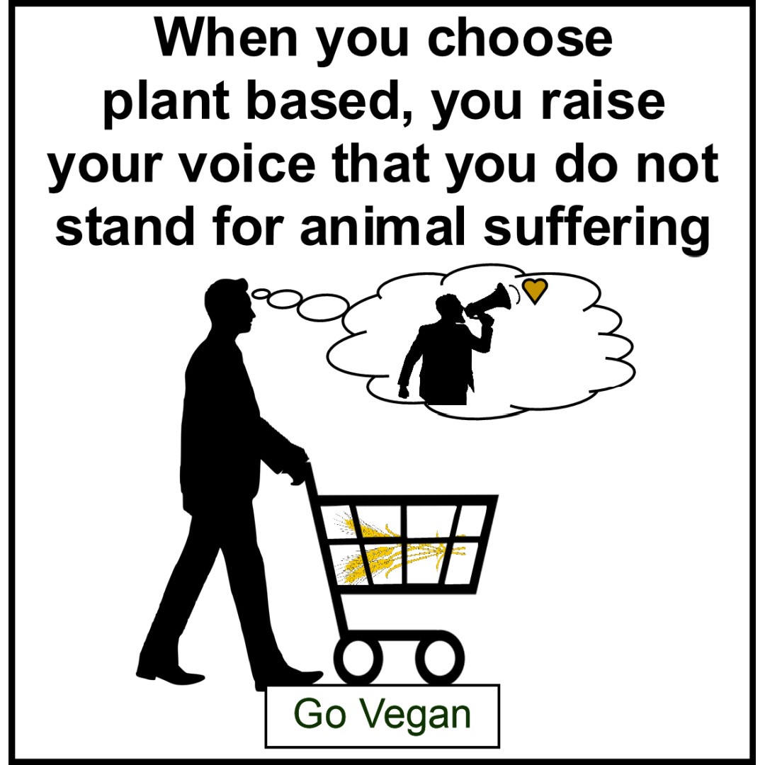 #raiseyourvoice #youarepowerful #animalrights #choices #food #veganism