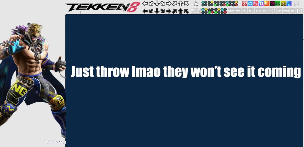 gachimad's tweet photo. If you want to learn King in Tekken 8 https://t.co/02K4XzzLbD