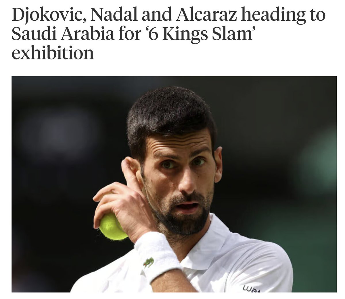 This was Novak's face when he found out how much the person who told the Saudis to bet their post oil future on golf and tennis got paid theathletic.com/5253258/2024/0…