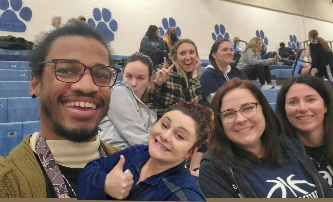TheMrHarrisJ's tweet photo. The Twinsburg biggest supporters are all here! #goladytigers #gotogers #tigerproud #Twinsburgteachers https://t.co/hwnIeJ3zBa
