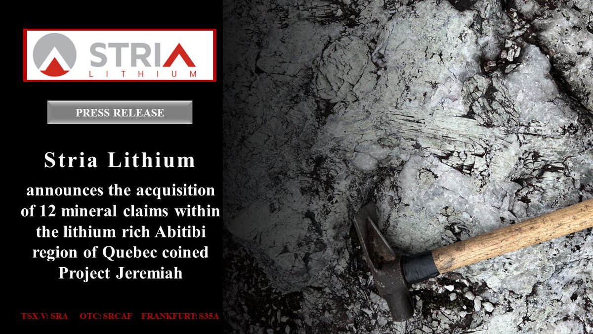 Stria Lithium Inc. tweet media