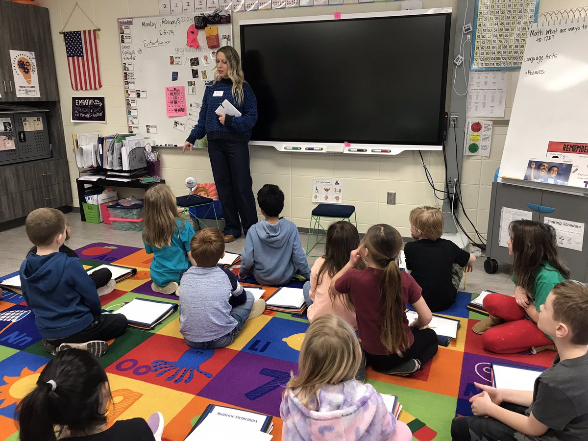 Thank you career day visitors/families of our students for sharing your experiences with these eager 1st graders. #AVID #theMESway