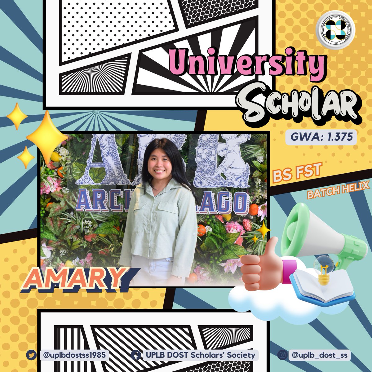 uplbdostss_'s tweet photo. ✨ Hats off to the academic achievers of the 1st semester, AY 2023-2024! 🌟 (1/6)
#UPLBDOSTSS #DOST #CongratSS https://t.co/pqkhECXCzU