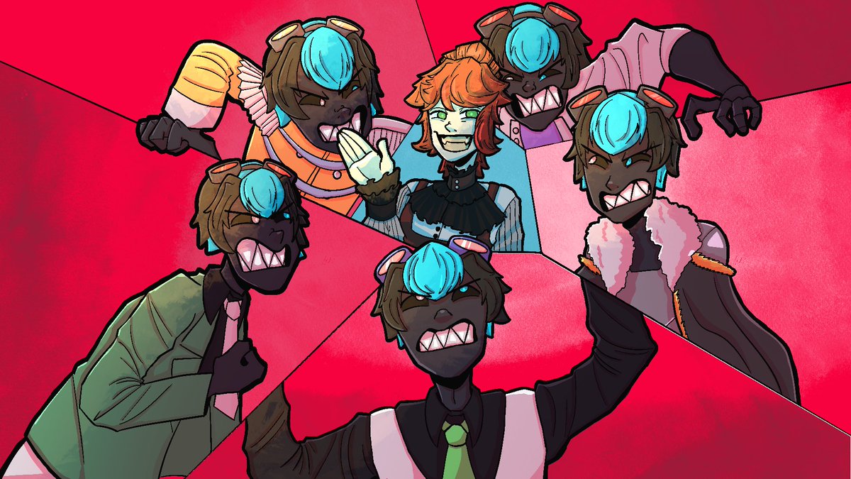 UrRaccoonBub's tweet photo. Take my #EverSMP character brainrot 

(Yes the first one is a hazbin redraw((I also forgot her ears and tail on the last one I was lazy)) https://t.co/tbN0I0Cu3W