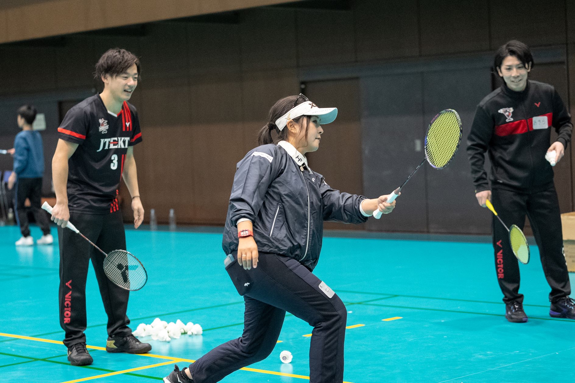 XL】Victor バドミントン ゲームシャツ リージージャ マレーシア代表