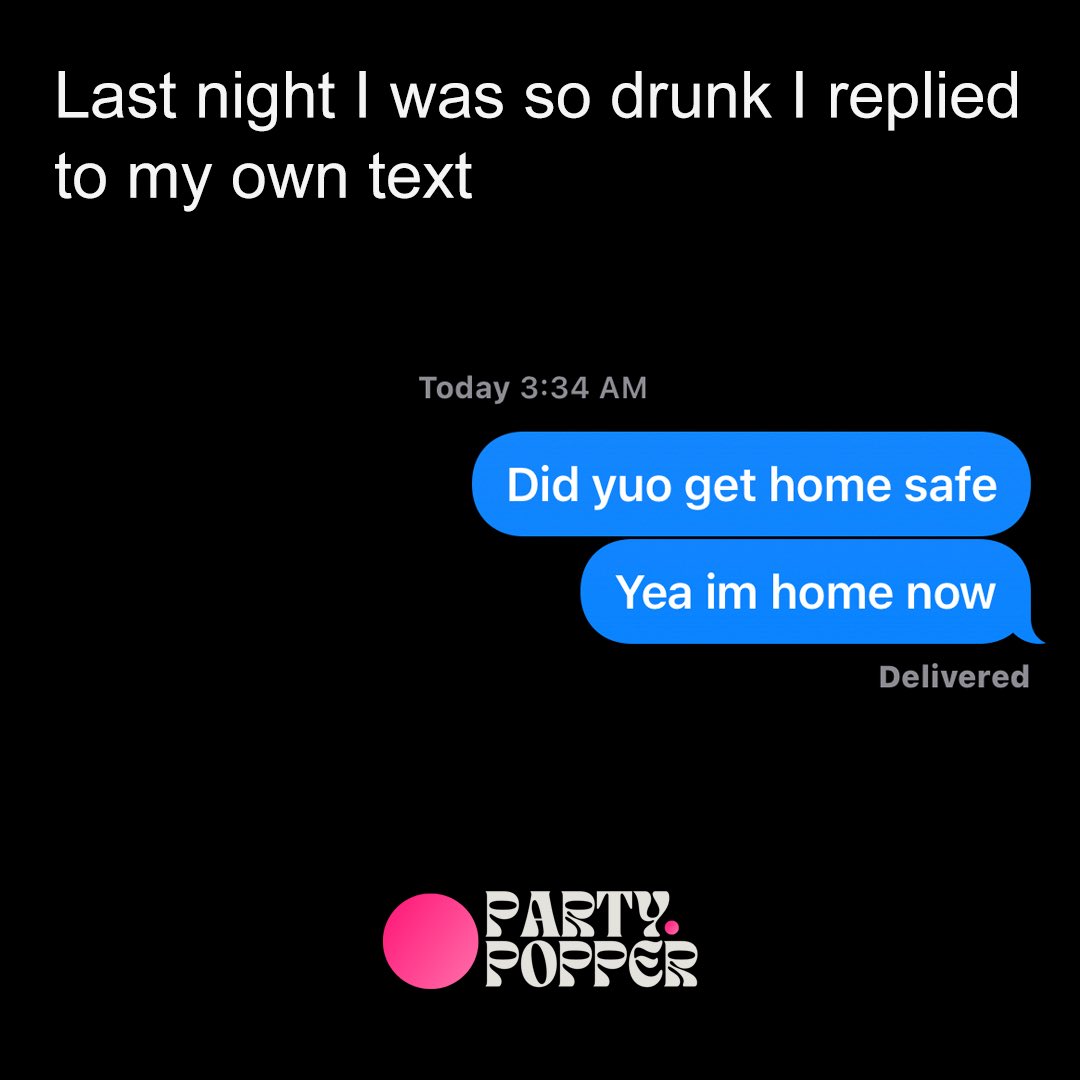 PartyPopperapp's tweet image. Drunk people are the best people🤣