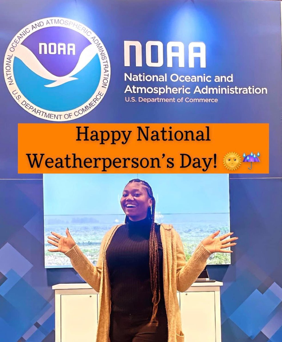 Happy National Weatherperson’s Day to all my fellow meteorologist and weather enthusiasts! 🌞 #NationalWeatherpersonsDay