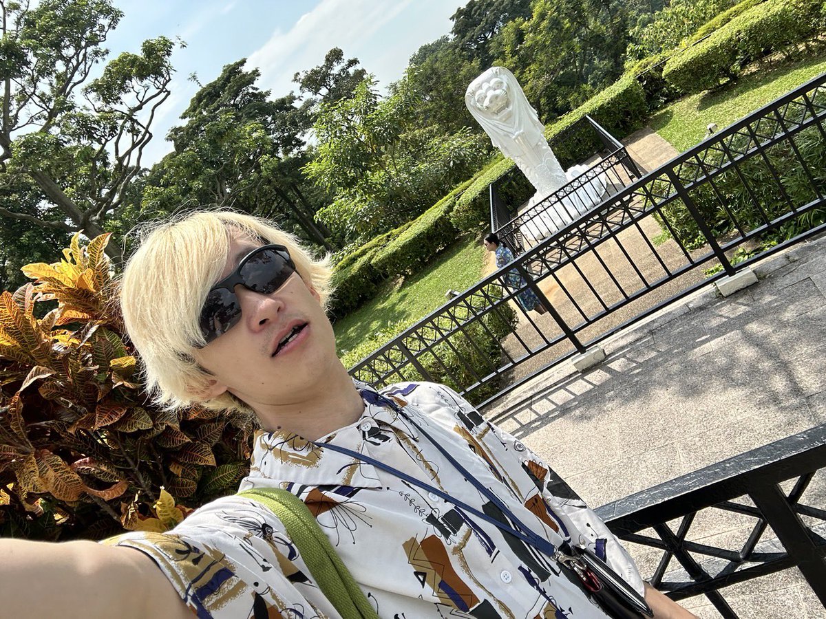 okamu_en's tweet photo. Good morning SINGAPORE😍

This is Faber Peak Merlion🦁 https://t.co/F5crw4Pcr8