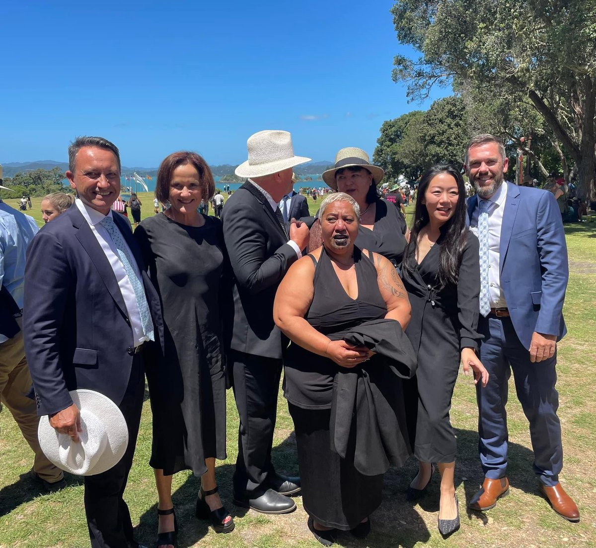 DavidMacLeodMP's tweet image. It was a privilege to have attended the Waitangi Day celebration’s this year. Beautiful days and thousands in attendance. Conversations were generally constructive and respectful with plenty of opportunity in front of us all.